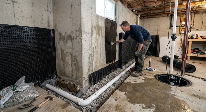 Basement Walls Waterproofing in Fredericksburg, VA