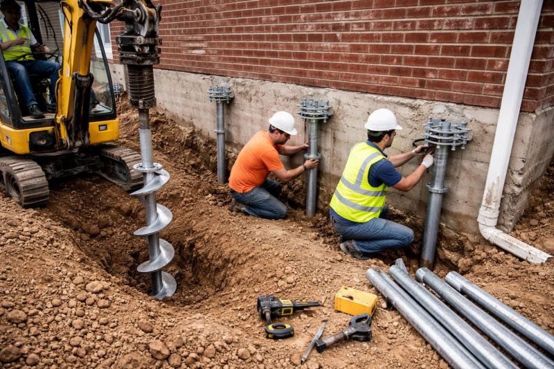 Helical Pile Installation in Greenville, SC