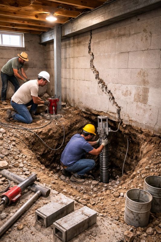 Slab Foundation Repair in Greenville, SC